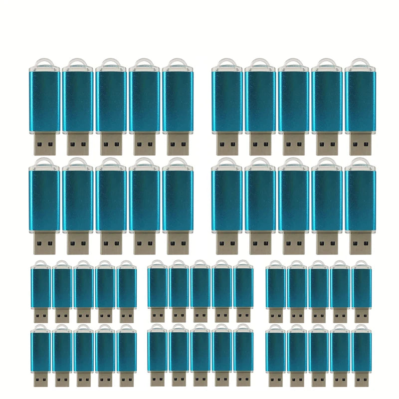 50pcs/lot Metal Usb Flash Drive 128GB Pendrive 64gb Cle High Speed Memoria Usb Stick 32GB 16GB 4GB Pen Drive Free Custom Logo