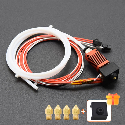 3D Printer Accessories Ender3 /V2 CR10 Ender5 Extruder  3D Printer Full Hotend Kit with 4010 Fan 0.4mm Nozzle For Hotend Ender 3