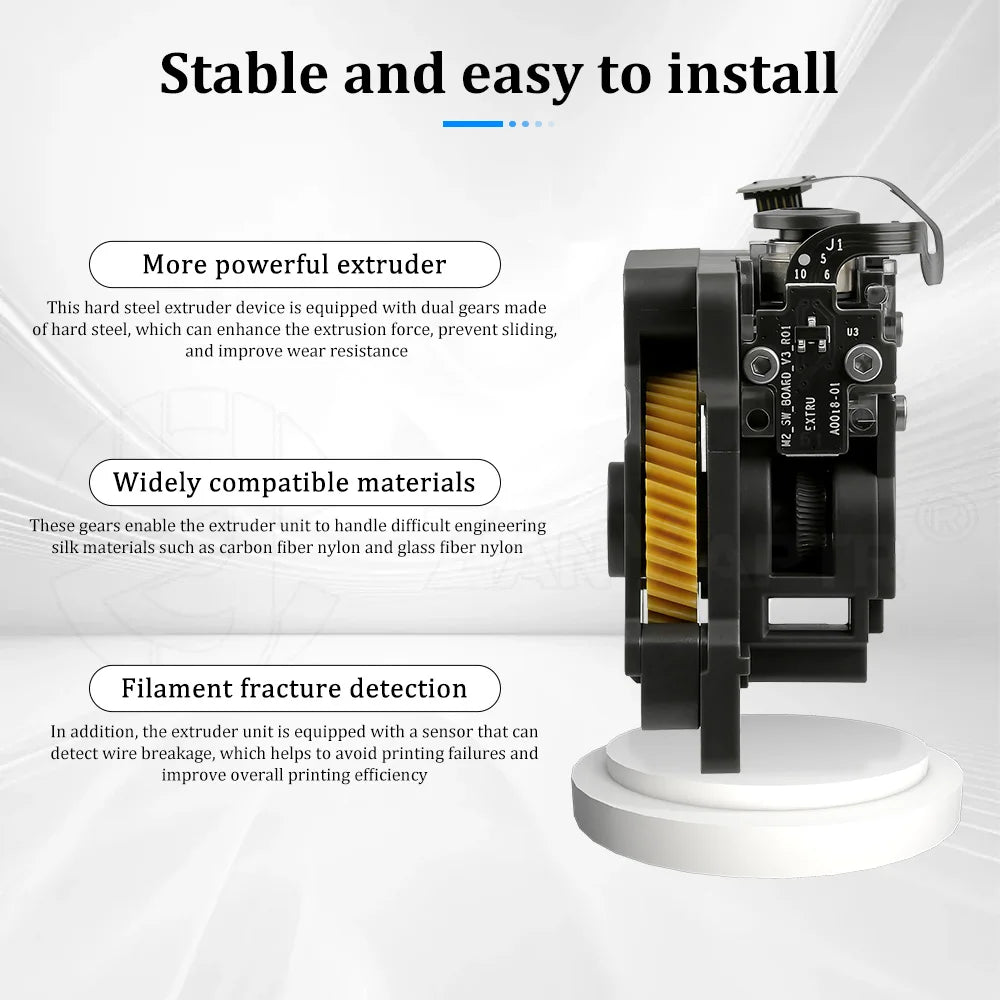 Extruder Replacement Parts for Bambu Lab P1P P1S 3D Printer High Strength Stable Feeding Accessories