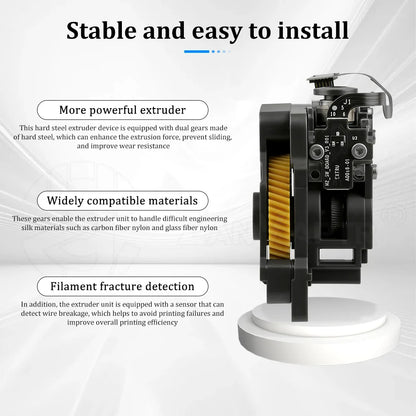 Extruder Replacement Parts for Bambu Lab P1P P1S 3D Printer High Strength Stable Feeding Accessories