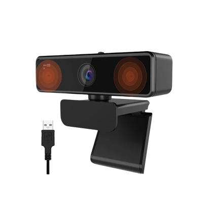 NUROUM V11 Webcam 1080P 60FPS Supports 2K 30FPS Dual Noise Cancelling Mic Mini USB Camera For Laptop Zoom Streaming Video Call