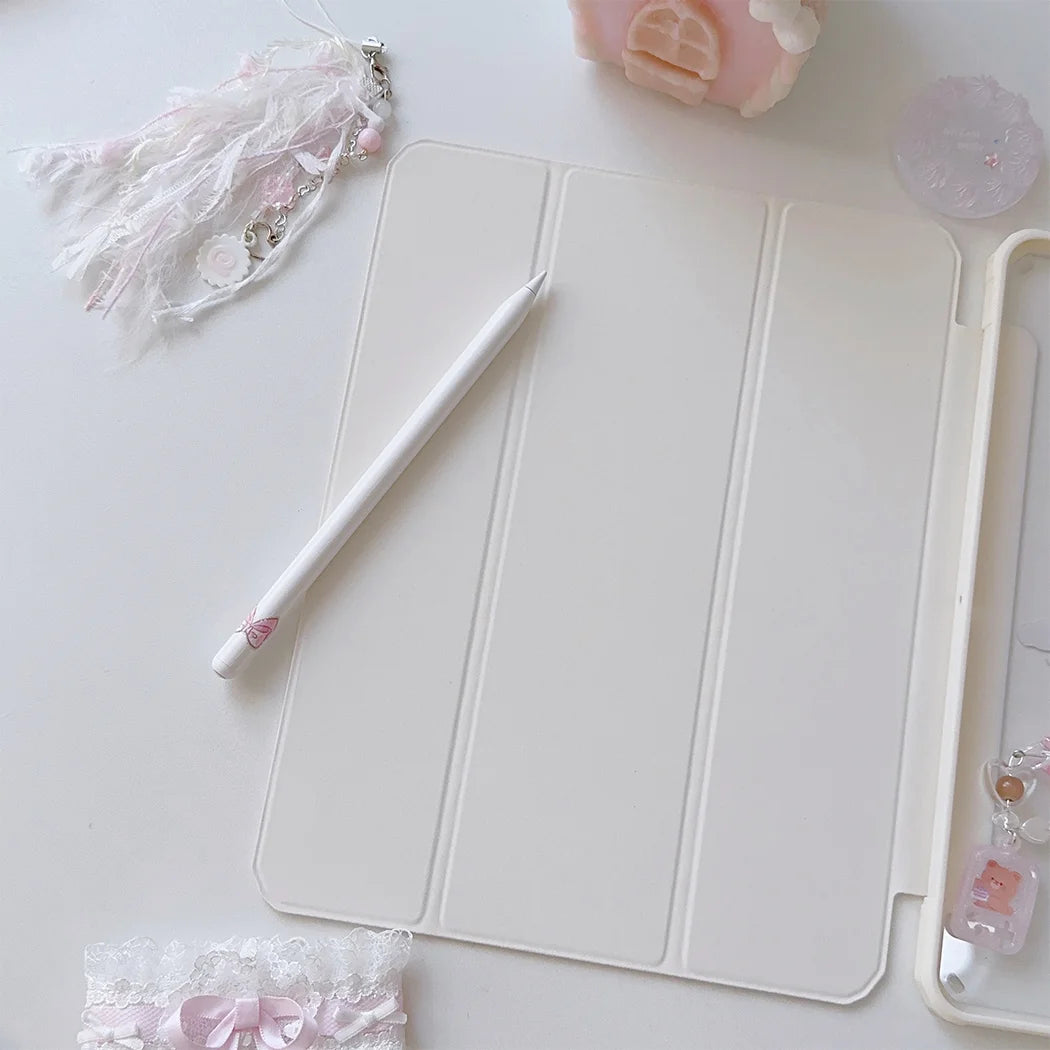 Korean Ins Anime Girl New Tablet Case For iPad Pro 11 12.9in 13 M4 M5 Case 9.7 10.2 5/6th 7/8/9 11th Mini Air 3 4 5 6 7 Cover