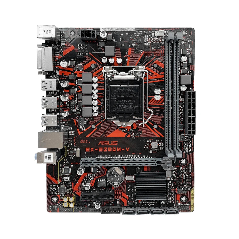 ASUS EX-B250M-V Motherboard Support I7 7700K 6700K I5-7600K 6500 I3-7350K 6300 CPU LGA1151 DDR4 2400MHz SATA NVME M.2 MATX