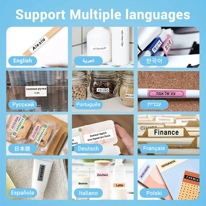 Phomemo D30 Label Printer Mini Printer Pocket Thermal Label Maker Wireless Sticker Pocket Portable Printer Various Label Paper