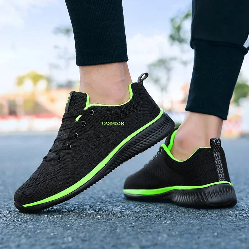 YRZL Men's Sports Running Shoes Lightweight Breathable Air Mesh Sneakers Non Slip Comfortable Casual Athletic Gym Shoes for Men