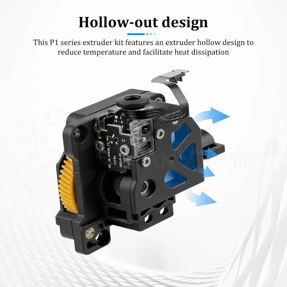 Extruder Replacement Parts for Bambu Lab P1P P1S 3D Printer High Strength Stable Feeding Accessories