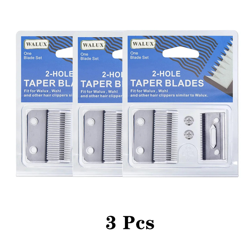 Professional 2-Hole Replacement Clipper Blade Fit For Wahl Super Taper & 8466 Cordless Magic Clip 8591# & Andis Hair Clippers