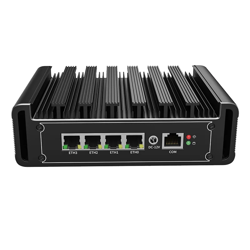 Top Version Fanless Firewall Mini PC Intel i7 i5 i3 8505 J6412 J5005 4x i226-V 2.5G LAN pfSense Proxmox OPNsense Home Server