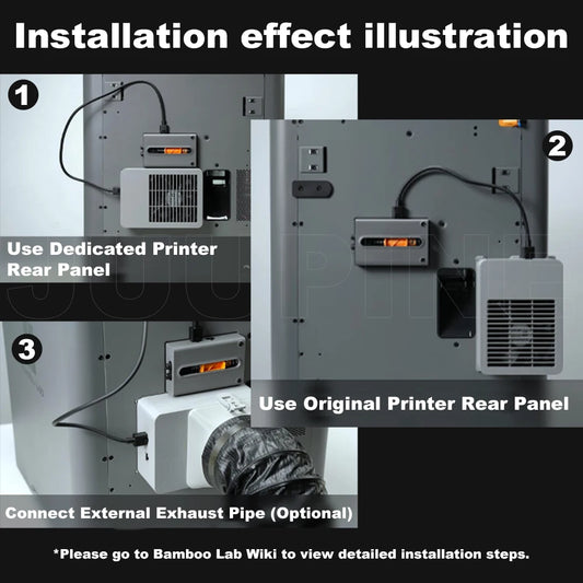 Official Original For Bambu Lab P2S External exhaust fan kit P2S Air filter 3D printer accessory