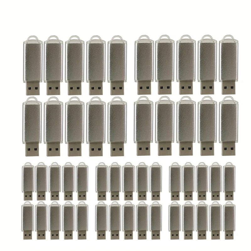 50pcs/lot Metal Usb Flash Drive 128GB Pendrive 64gb Cle High Speed Memoria Usb Stick 32GB 16GB 4GB Pen Drive Free Custom Logo