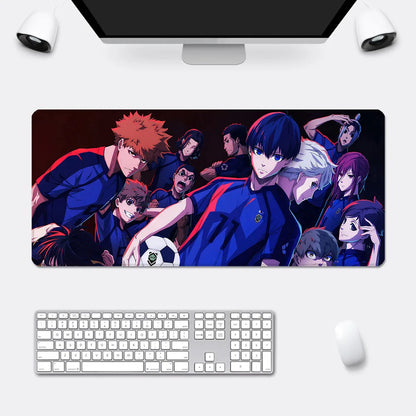 Anime Blue Lock Mousepad HD Printing Computer Gamers Locking Edge Non-slip Mouse Pad XXL90x40cm Keyboard PC Desk Pad