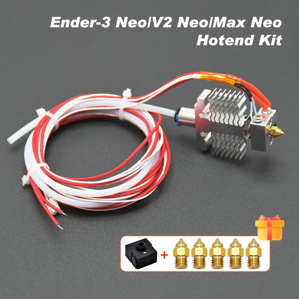 3D Printer Accessories Ender3 /V2 CR10 Ender5 Extruder  3D Printer Full Hotend Kit with 4010 Fan 0.4mm Nozzle For Hotend Ender 3