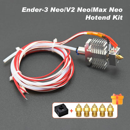 3D Printer Accessories Ender3 /V2 CR10 Ender5 Extruder  3D Printer Full Hotend Kit with 4010 Fan 0.4mm Nozzle For Hotend Ender 3