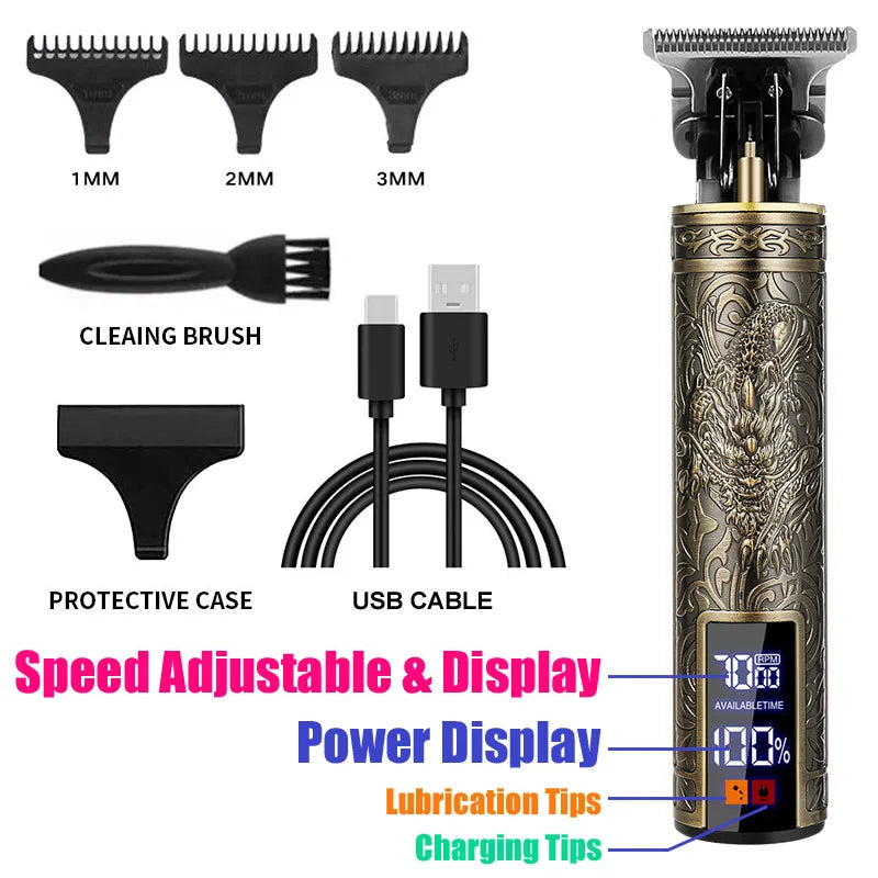 T9 Hair Clipper Repair Beard Shaving Body Hair Trimmer Clippers Corteiz Electric Machine Men Haircut Machine 0mm Barber Shaver