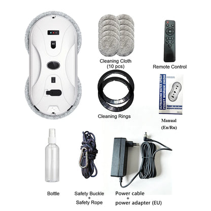 Window Cleaning Robot Water Sprayer Smart Remote Control Electric Glass Limpiacristale Vacuum Washing Robot for Home Appliance