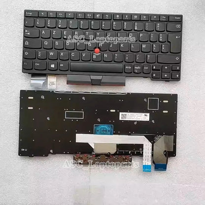 New French Clavier AZERTY Keyboard for Lenovo Thinkpad X280 A285 X395 X390, L13 Yoga Gen 1, X13 Gen 1, L13 Gen 2 BACKLIT