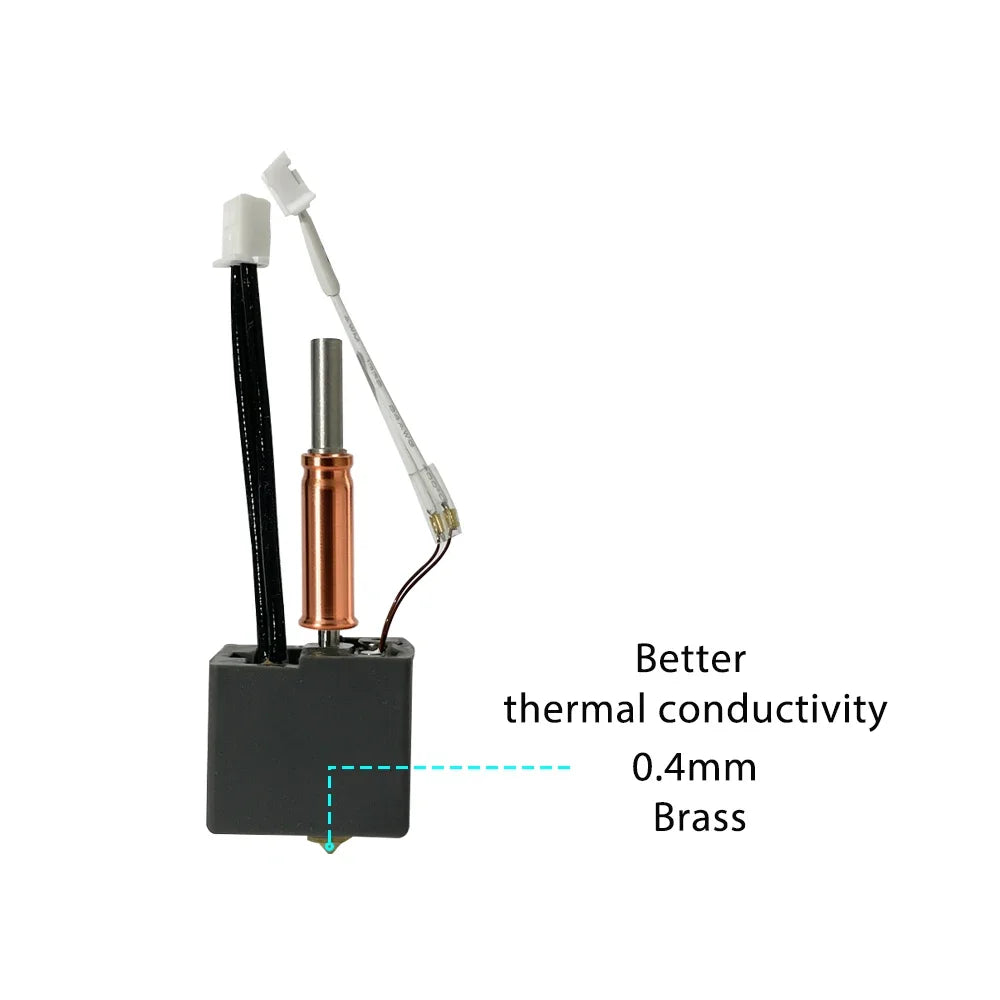 For Anycubic Kobra 3 V2 hotend 0.4mm Hardened Steel Brass Nozzle, Kobra 3 V2 Combo Accessories