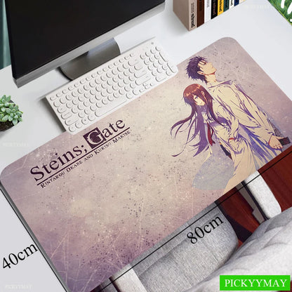Steins Gate Mouse Pad Gamer Pad Big Gaming Mousepad XL Mouse Mat Keyboard Mat Desk Mat Table Carpet Mausepad Computer Laptop Pad