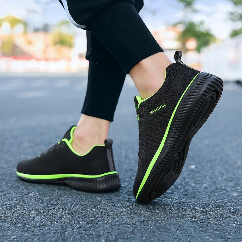 YRZL Men's Sports Running Shoes Lightweight Breathable Air Mesh Sneakers Non Slip Comfortable Casual Athletic Gym Shoes for Men