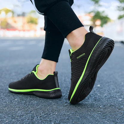 YRZL Men's Sports Running Shoes Lightweight Breathable Air Mesh Sneakers Non Slip Comfortable Casual Athletic Gym Shoes for Men