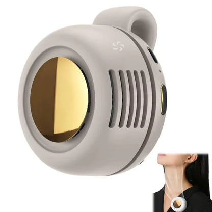 Portable Fan Mini Handheld Rechargeable Bladeless Electric Fan Clip Waist Fan Suitable for Outdoor Ventilation Desktop Small Fan