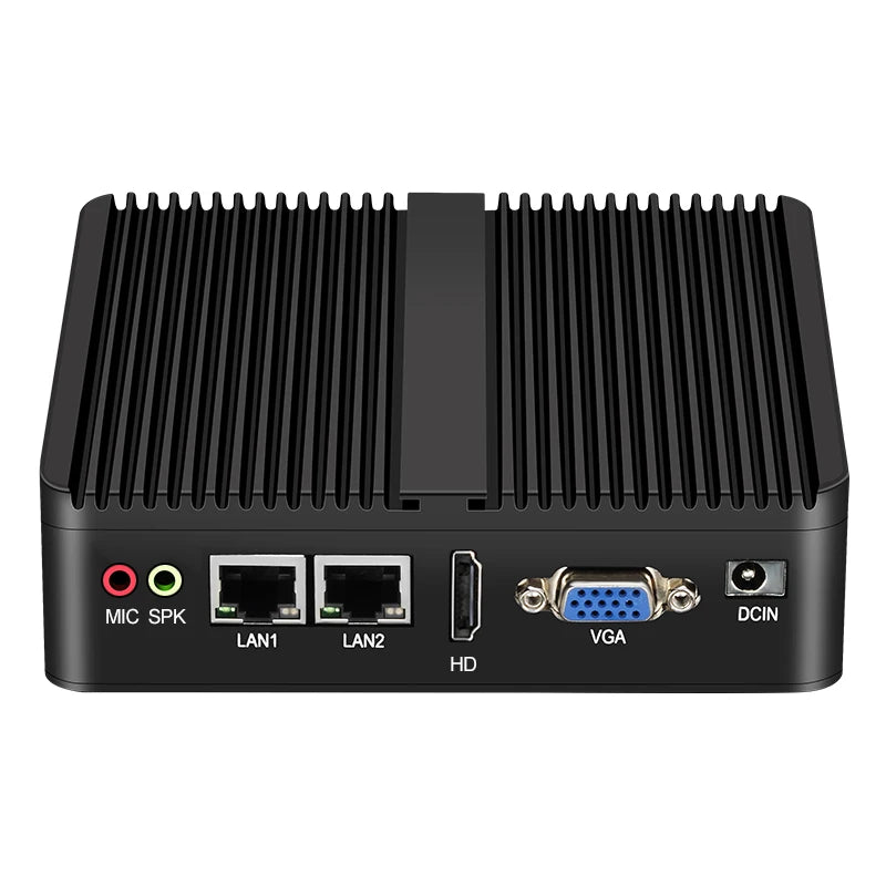 Fanless Mini Industrial PC Intel Celeron N5095 2x RS232 Serial Ports 2x Gigabit Ethernet Mini-PCIe Expansion Windows Linux