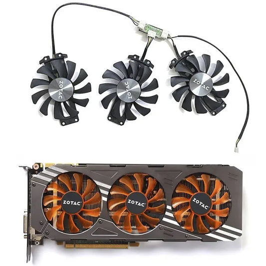 75mm 4Pin APISTEK GA81S2U 12V 0.38A 83x16mm Hole GTX 980 GPU Fan For ZOTAC GTX 980-4GD5 AMP HA Graphics Card Cooler Cooling Fan