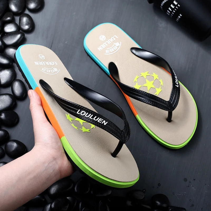 Flip Flops Men's Slippers Summer Fashion Wear Antiskid 2022 New Korean Fashion Personality Casual Beach Sandals Luxury Slides