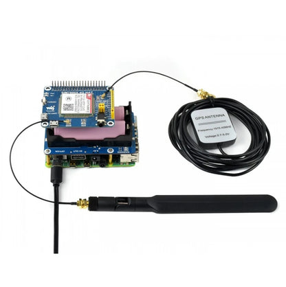 Waveshare Uninterruptible Power Supply UPS HAT for Raspberry Pi 4B/3B, Stable 5V Power Output，The 18650 batteries NOT included