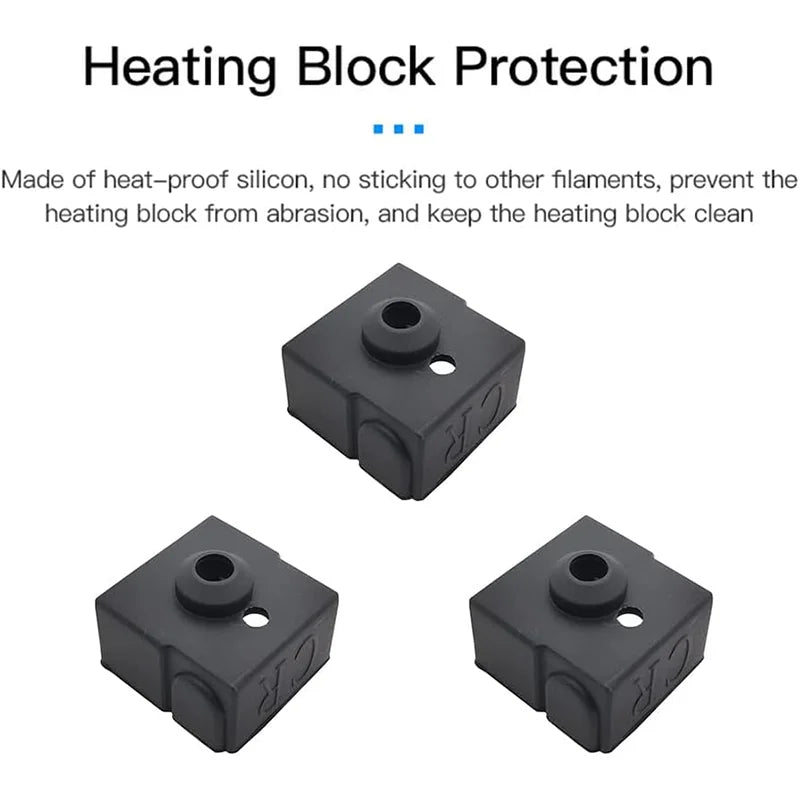Official Creality Ender 3 V2 Neo Silicone Sock, 5/10PCS 3D Printer Hotend Heater Block Cover  for Ender-3 Max Neo/Ender3 neo