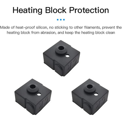 Official Creality Ender 3 V2 Neo Silicone Sock, 5/10PCS 3D Printer Hotend Heater Block Cover  for Ender-3 Max Neo/Ender3 neo