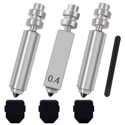 3PK 0.4MM 0.6MM 0.8MM Kobra X Nozzles Integrated Hardened Steel Nozzles Hotend Quick-Detachable Extruder Print Head Kit Hot End