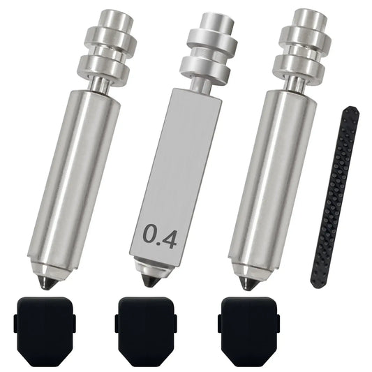 3PK 0.4MM 0.6MM 0.8MM Kobra X Nozzles Integrated Hardened Steel Nozzles Hotend Quick-Detachable Extruder Print Head Kit Hot End Atlas Enterprise
