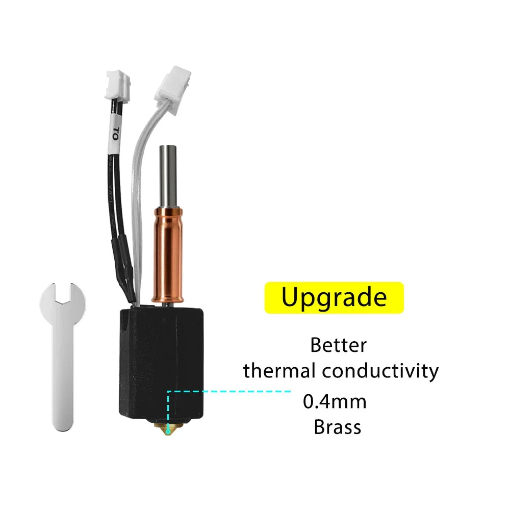 For Anycubic Kobra 3 V2 hotend 0.4mm Hardened Steel Brass Nozzle, Kobra 3 V2 Combo Accessories