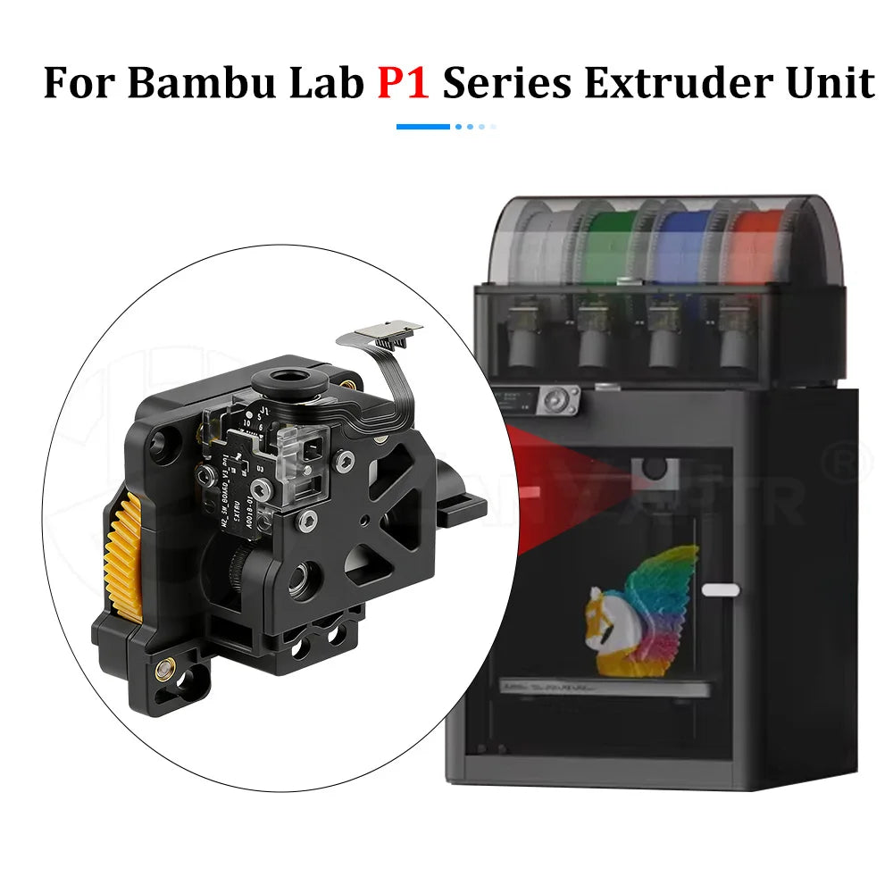 Extruder Replacement Parts for Bambu Lab P1P P1S 3D Printer High Strength Stable Feeding Accessories