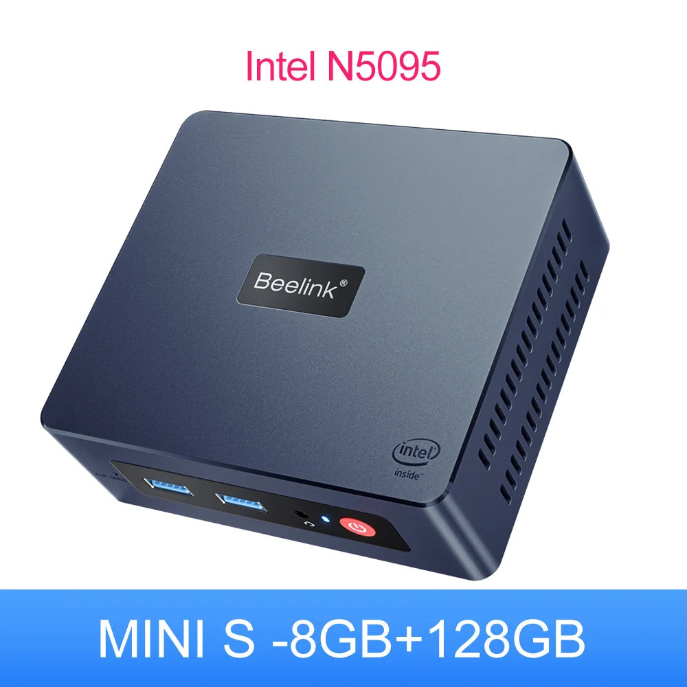 Beelink Mini S Mini S12 N95 Windows 11 Home Intel Gen N5095 8GB 256GB 12G 256G 1000M WiFi5 Desktop Gaming PC Computer