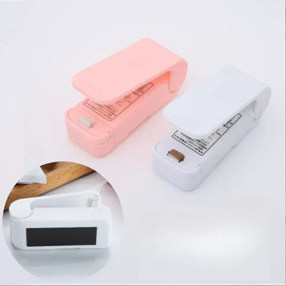 Mini Heat Bag Sealing Machine Package Sealer Bags Thermal Plastic Food Bag Closure Portable Sealer Food Packaging Heat Sealer
