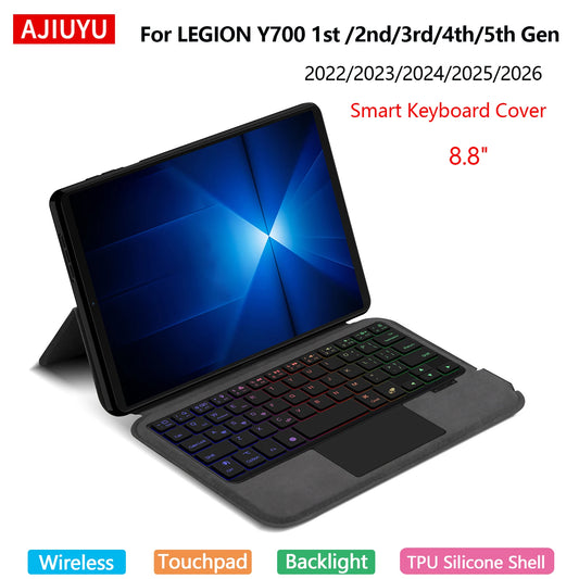 Magic Keyboard For Lenovo Legion Y700 5th 4th 3rd 2nd 1st Generation 8.8inch Gaming Tablet Smart Case Wireless TouchPad Keyboard
