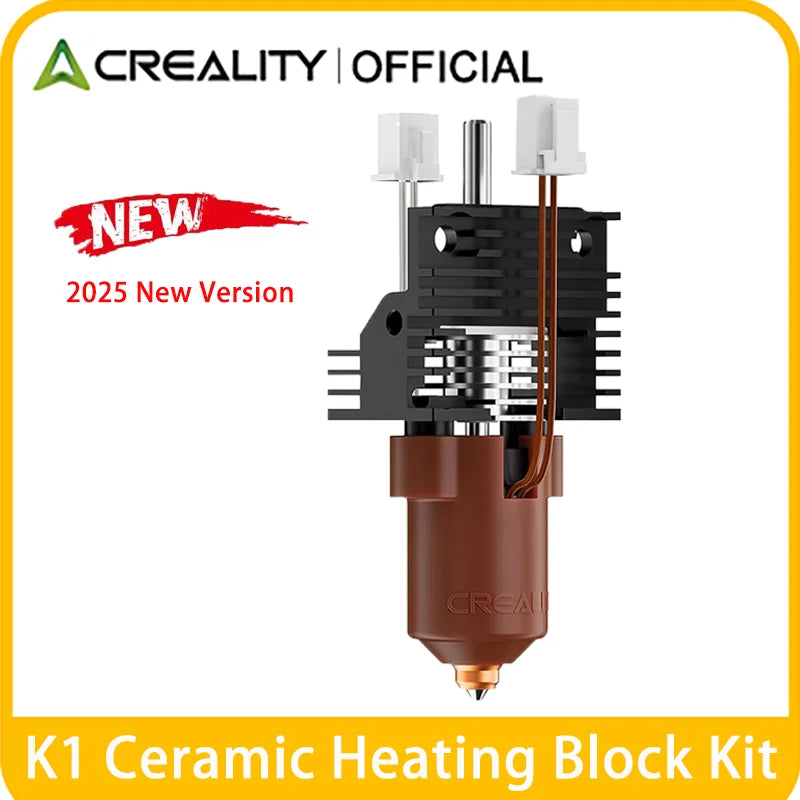 Creality 2025 New Version K1 Series Ceramic Heating Block Kit Terminal with Buckle Compatible with K1/K1 Max/K1C/K1 SE