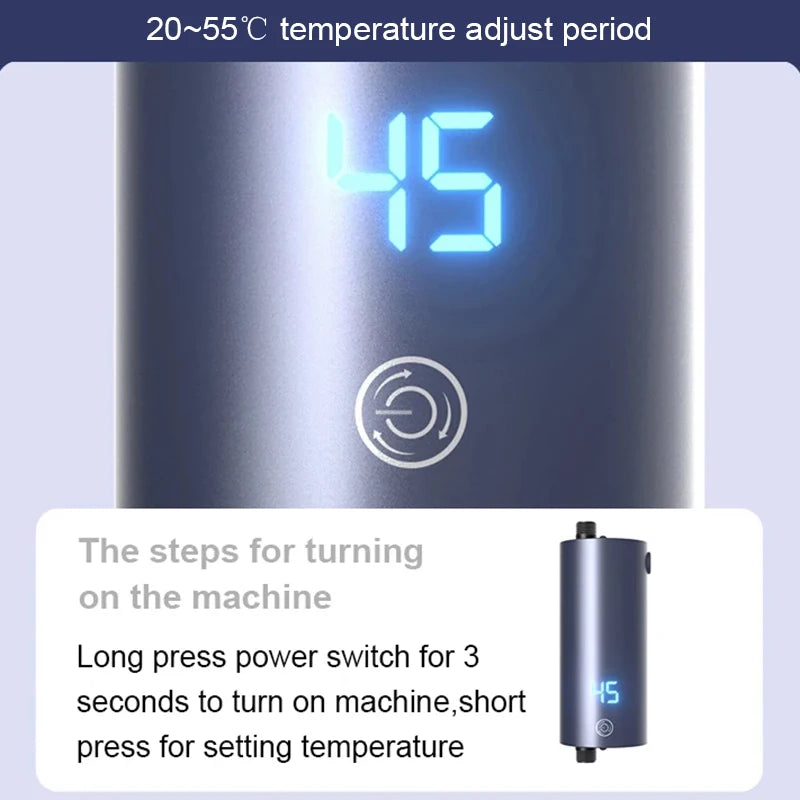 3500/5500W Electric Instant Tankless Heating Hot Water Heater Kitchen Bathroom 3 Second Instantaneous Watering Faucet Shower Tap