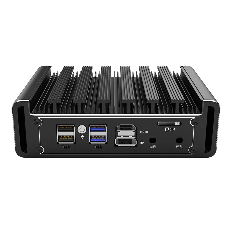 Top Version Fanless Firewall Mini PC Intel i7 i5 i3 8505 J6412 J5005 4x i226-V 2.5G LAN pfSense Proxmox OPNsense Home Server
