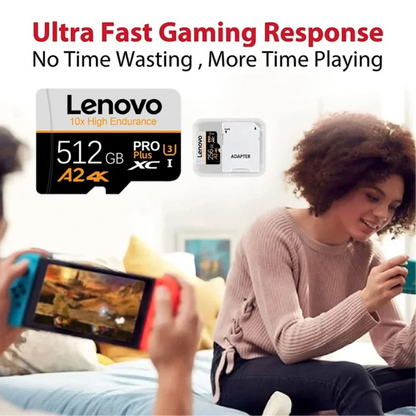 Lenovo High Speed TF Memory Card 2TB Large Capacity Flash Storage Card For Smartphone Camera Monitoring 1TB 512GB 256GB 128GB