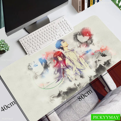 Steins Gate Mouse Pad Gamer Pad Big Gaming Mousepad XL Mouse Mat Keyboard Mat Desk Mat Table Carpet Mausepad Computer Laptop Pad