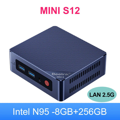 Beelink Mini S Mini S12 N95 Windows 11 Home Intel Gen N5095 8GB 256GB 12G 256G 1000M WiFi5 Desktop Gaming PC Computer
