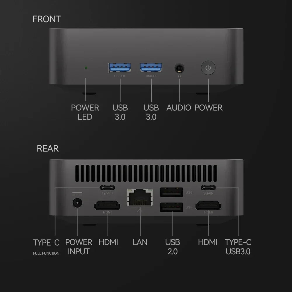 2026 New Powerful Slim Mini PC Core Windows 11 Pro I9‑8950HK 32GB RAM 1TB 2TB SSD WiFi6 BT5.2 4K