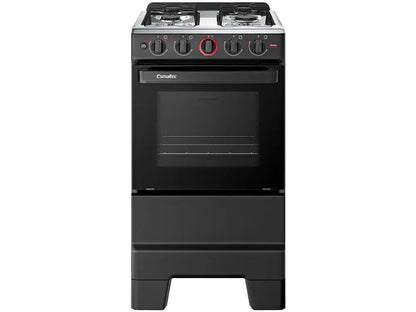 Esmaltec 4-Burner Black Stove-Dual Voltage