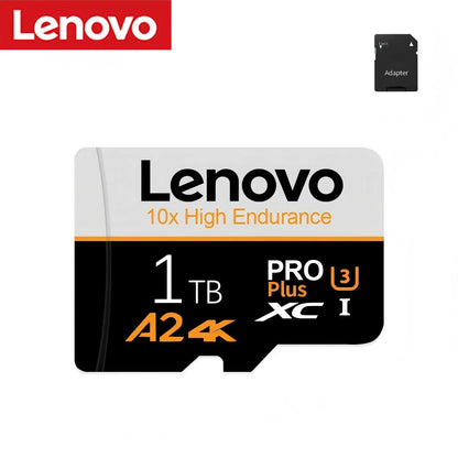 Lenovo High Speed TF Memory Card 2TB Large Capacity Flash Storage Card For Smartphone Camera Monitoring 1TB 512GB 256GB 128GB