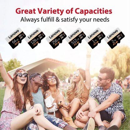 Lenovo High Speed TF Memory Card 2TB Large Capacity Flash Storage Card For Smartphone Camera Monitoring 1TB 512GB 256GB 128GB