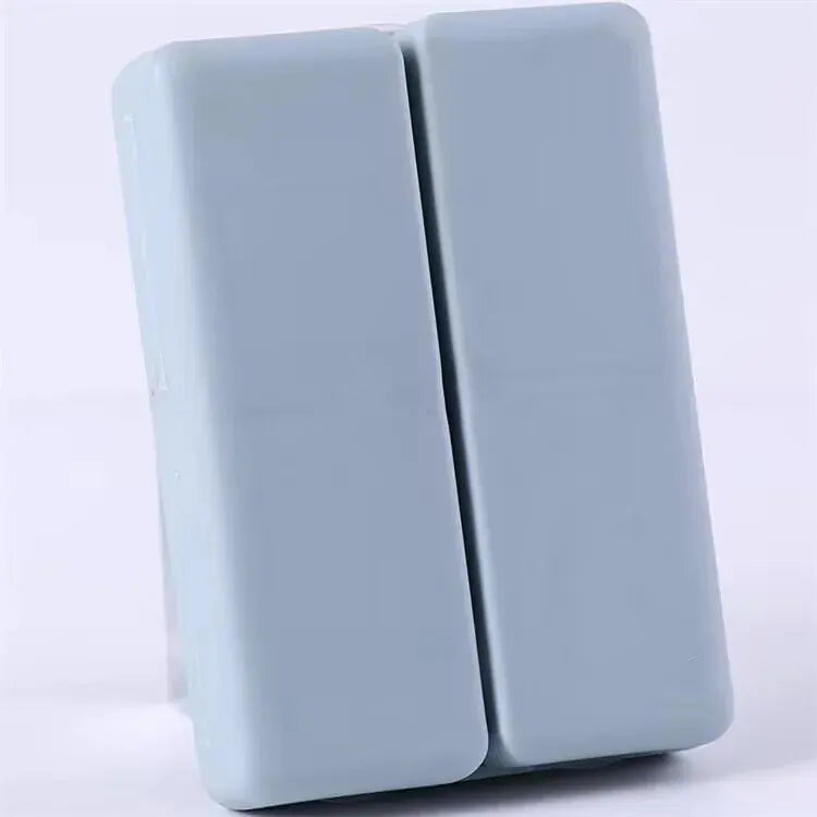 Portable 7-cell Pill Box, Independent Folding Double-layer Storage Box, Magnetic Seven-cell Pill Box