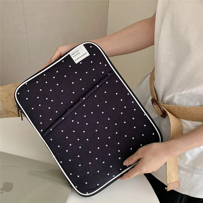 Ins Soft Laptop Sleeve Carring Case 10 11 13.3 Inch Corduroy Laptop Bag Tablet Notebook Pouch for Lenovo Dell Laptop Man Women